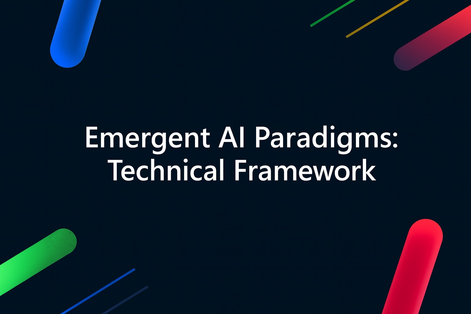 Building Blocks of Modern AI Paradigms